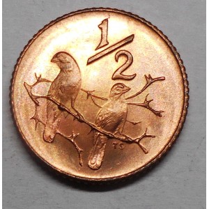 SOUTH AFRICA 1/2 Cent 1974...