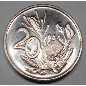 SOUTH AFRICA 20 Cents 1978