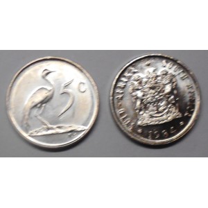 SOUTH AFRICA 5 Cents 1984...