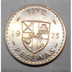 GHANA 5 Pesewas 1973