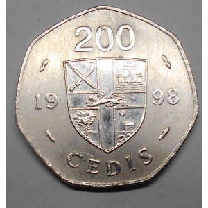 GHANA 200 Cedis 1998