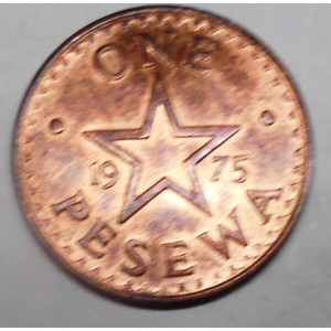 GHANA 1 Pesewa 1975