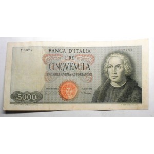 5000 Lire 1968 COLOMBO 1...
