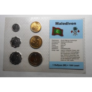 MALDIVE Set Coins 1984/96