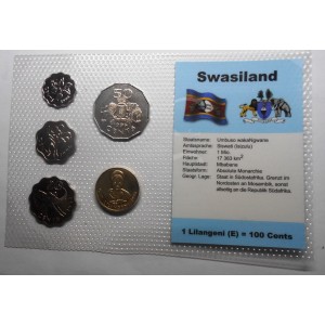 SWAZILAND Set Coins 1996/1998