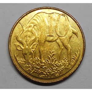 ETHIOPIA 10 Cents 2004