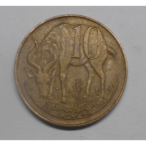 ETHIOPIA 10 Cents 1977