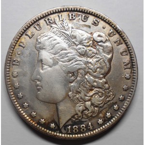USA 1 Dollar 1884 Morgan AG