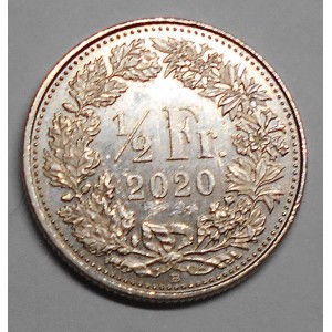 SWITZERLAND 1/2 Franc 2020