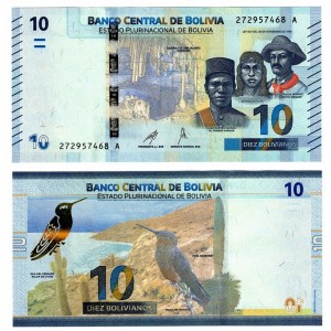 BOLIVIA 10 Bolivianos 2024...