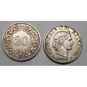 SWITZERLAND 20 Rappen 1900