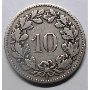 SWITZERLAND 10 Rappen 1898