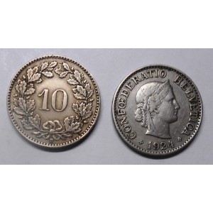 SWITZERLAND 10 Rappen 1924