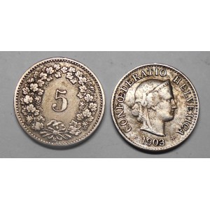 SWITZERLAND 5 Rappen 1903