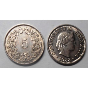 SWITZERLAND 5 Rappen 1933