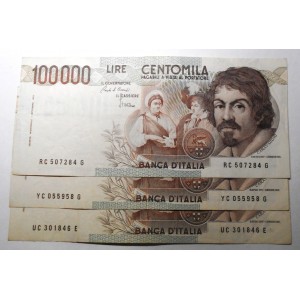 100.000 Lire Caravaggio 1...