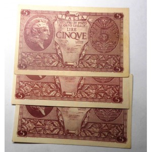 5 Lire 1944 Luogotenenza...