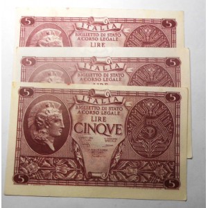 5 Lire 1944 Luogotenenza...