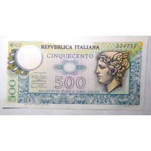 500 Lire Mercurio 1974...