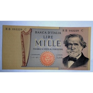 1000 LIRE VERDI 1971 CARTA...