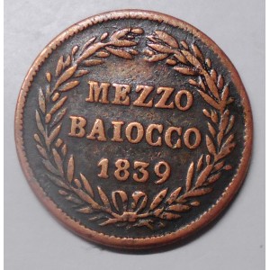 GREGORIO XVI 1/2 Baiocco...