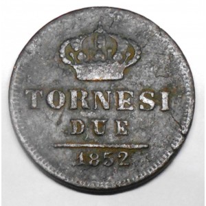 FERDINANDO II 2 TORNESI 1852