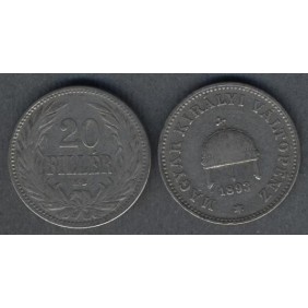 HUNGARY 20 Filler 1893