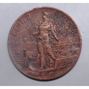 2 Centesimi 1908 Prora