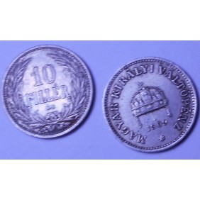 HUNGARY 10 Filler 1909