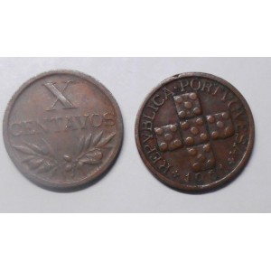 PORTUGAL 10 Centavos 1961