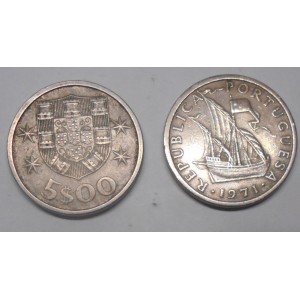 PORTUGAL 5 Escudos 1971