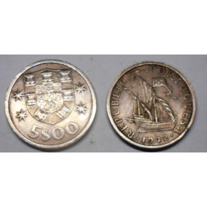 PORTUGAL 5 Escudos 1972