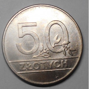 copy of POLAND 50 Zlotych 1990