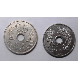 DENMARK 25 Ore 1967 KM 855.1