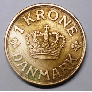 DENMARK 1 Krone 1936