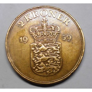 copy of DENMARK 2 Kroner 1958