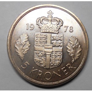 DENMARK 5 Kroner 1978