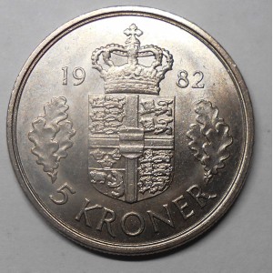 copy of DENMARK 5 Kroner 1984