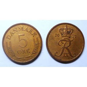 DENMARK 5 Ore 1971