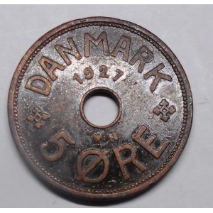 DENMARK 5 Ore 1927 N
