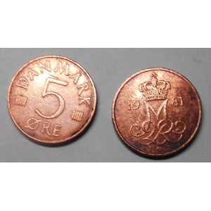 DENMARK 5 Ore 1981