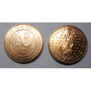 FRANCE 10 Francs 1987 King...