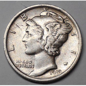 copy of USA Mercury Dime 1919
