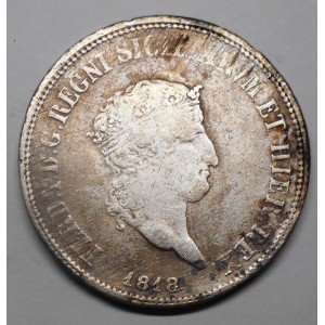 FERDINANDO I Piastra 1818...