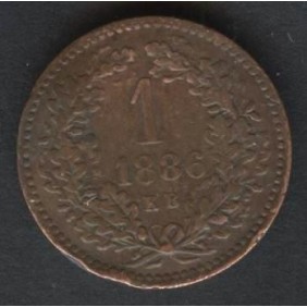 HUNGARY 1 Krajczar 1886