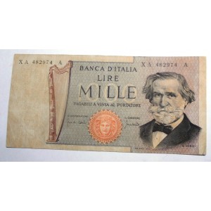 1000 Lire Verdi 1969 serie...