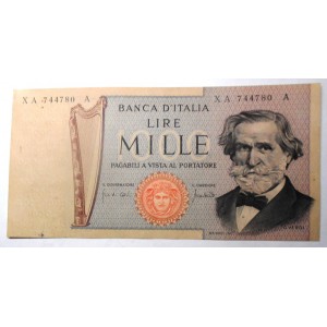 1000 Lire Verdi 1969 serie...