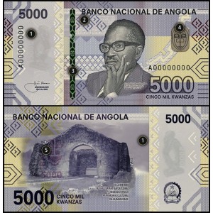 ANGOLA 5000 Kwanzas 2020
