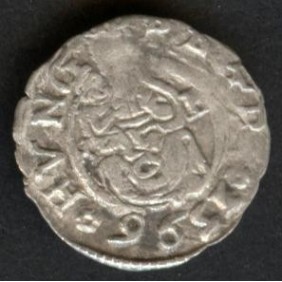 HUNGARY Denar 1596 AG...