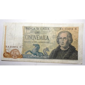 5000 Lire 1973 COLOMBO 3...